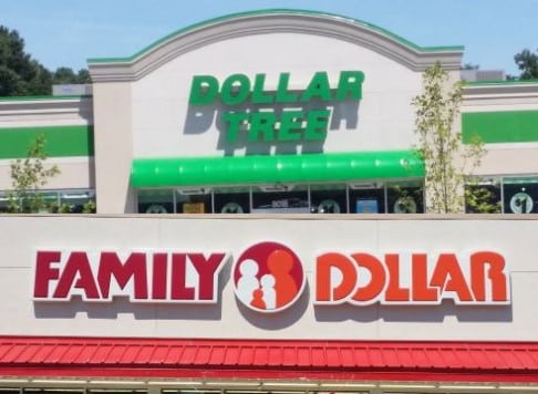 Picture of Dollar Tree and Family Dollar stores