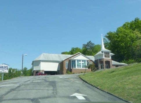 Front view of Clear Springs Baptist Church, Corryton, TN